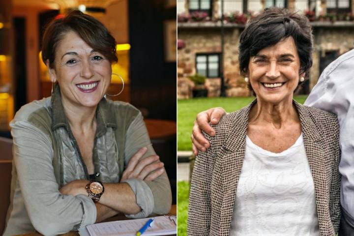 Mujeres jefas de sala: Sorkunde Longarai ('Gotzon') y Asun Ibarrondo ('Boroa')