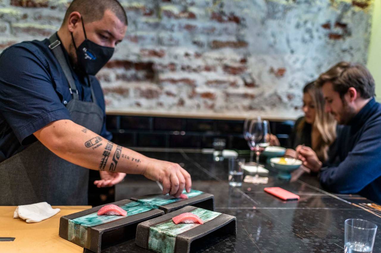 El menú de 'Kappo' apuesta cada vez más por los platos crudos y menos cocinados.

​