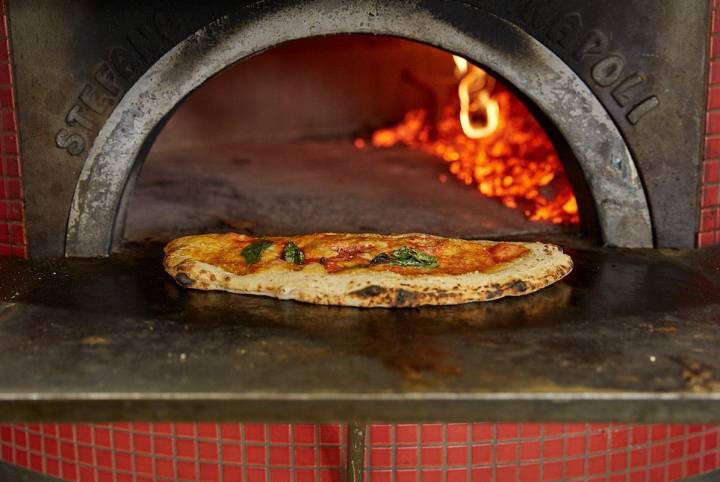 La Calzone, también en el horno de leña.