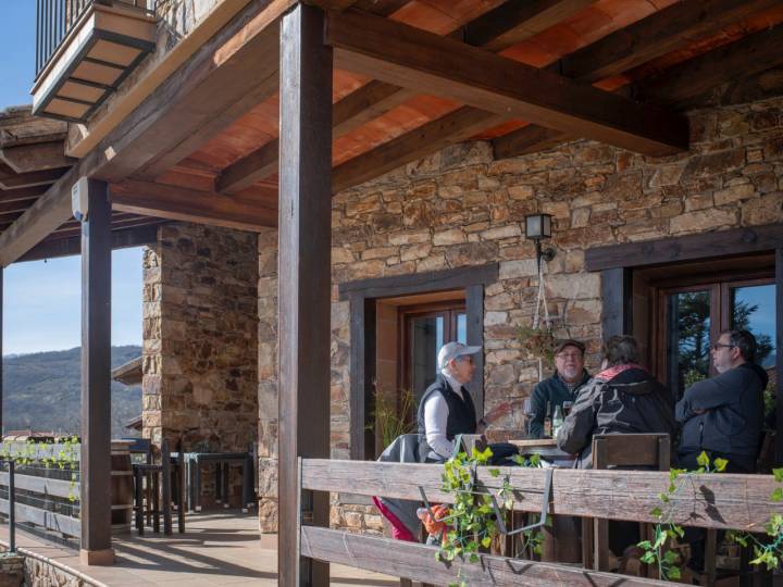 La terraza de la Posada de Montejo.