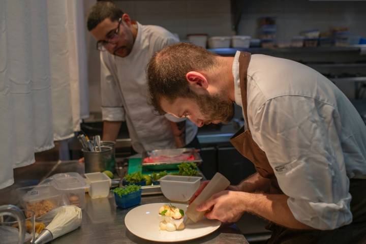 El pastelero Victor Bergerot del restaurante Allégorie