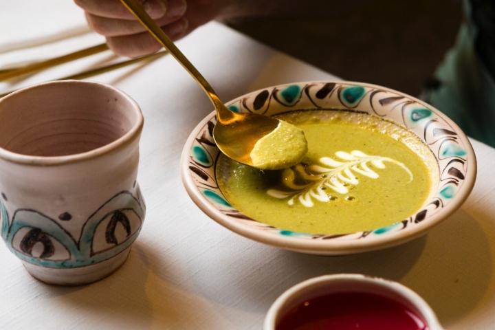 Al-Fustaquilla, puré de habas aderezado con un toque de jengibre.
