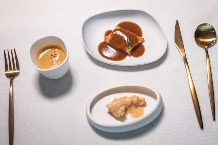 Pase de bogavante del restaurante Bancal (Madrid).