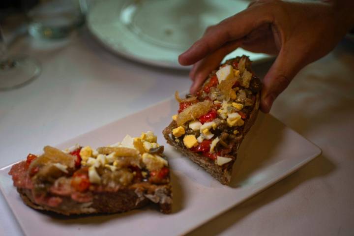 Restaurante 'Ca n'Alfredo': coca de trempó