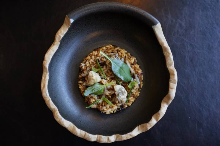 Arroz de ternera con ostras Restaurante Cala