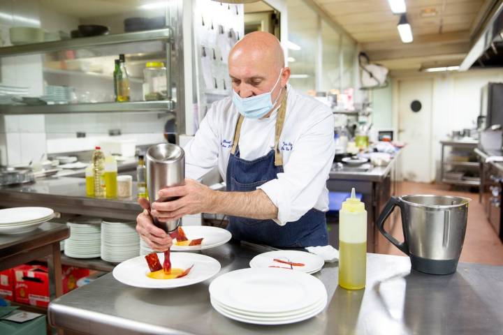 El chef en cocina