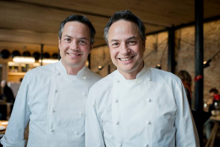 Javier y Sergio, en la presentación de su nuevo restaurante.