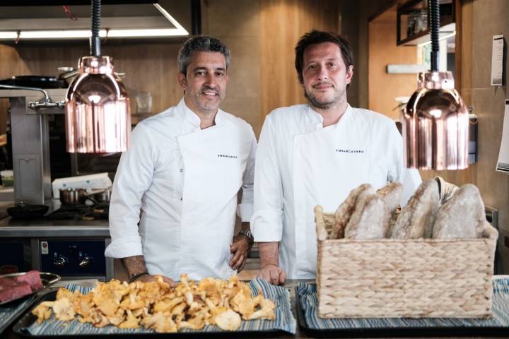 Los chefs Rafael Bueno y Matteo Pierazzoli.