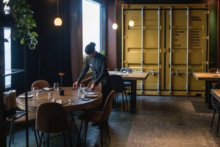 Comedor del restaurante Farigola&Menta (Valencia):
