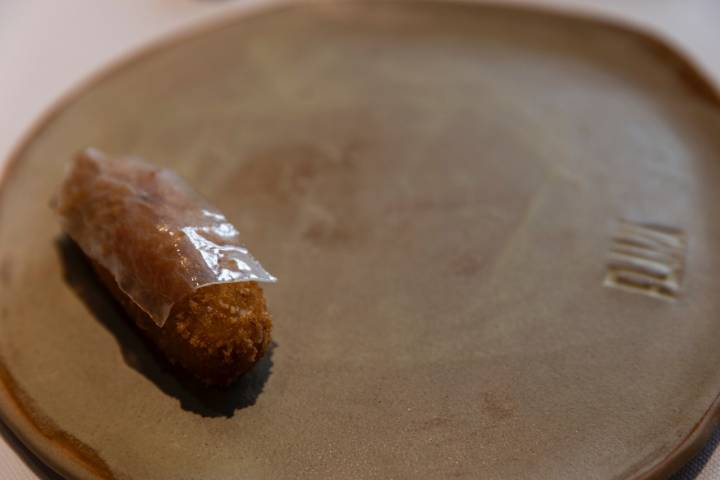 La croqueta de jamón ibérico.