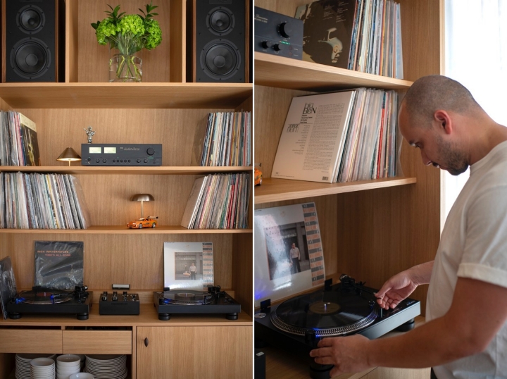 La colección de vinilos de Bruno y Cadu.