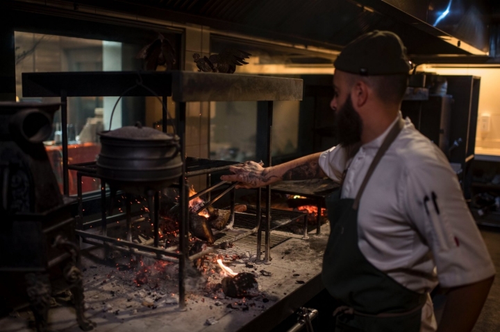 Parrilla del restaurante Gurisa (Madrid).