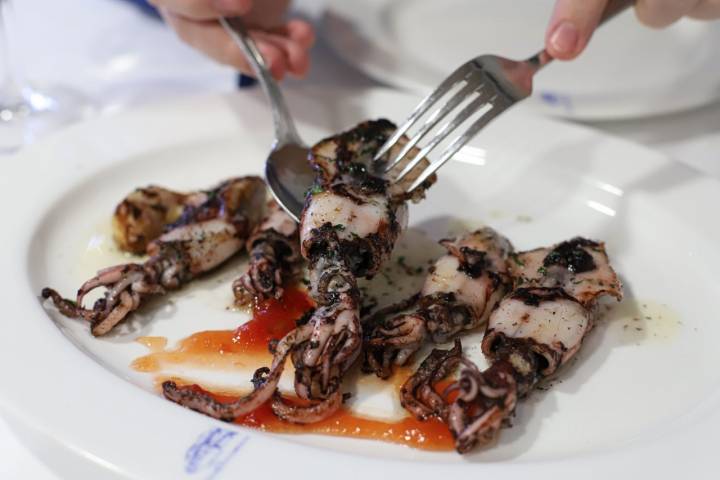 Restaurante 'Hermandad de Pescadores' (Hondarribia): txipirones