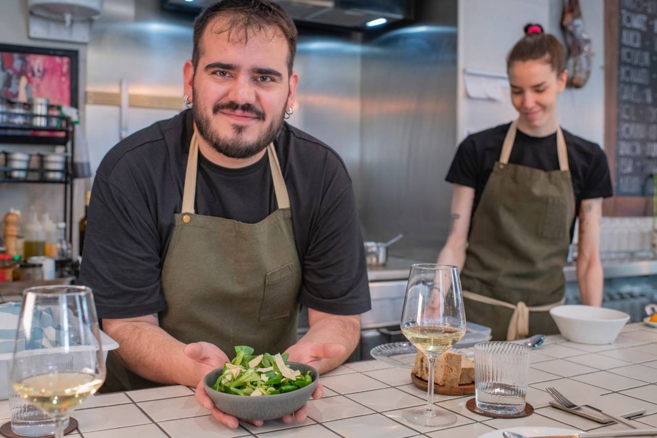 Tomate, miso y noisette