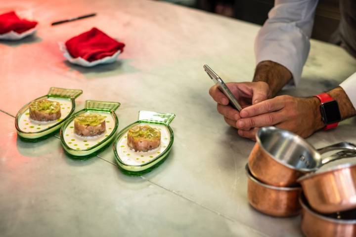 Restaurante 'LAV' (León): tartar de bonito con ajoblanco