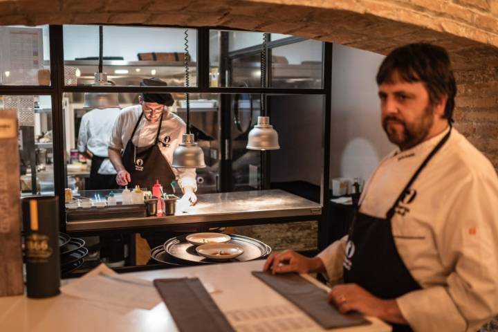 La cocina vista del restaurante