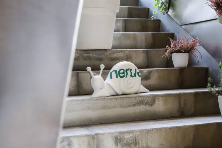 La entrada al restaurante Nerua, en Bilbao.