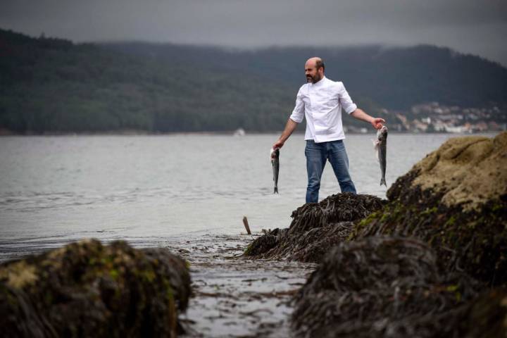 Situado entre el puerto de pescadores de Portosín y la playa de Coira, Nel Para propone una carta marinera hasta la médula