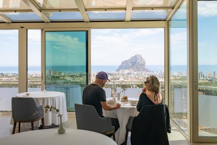 Vistas desde el restaurante 'Orobianco' (Calpe).