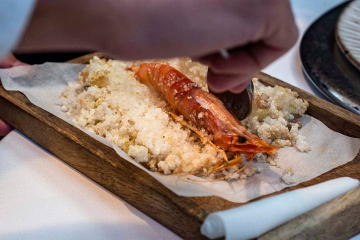 Las gambas a la sal proceden de Águilas, en Murcia.