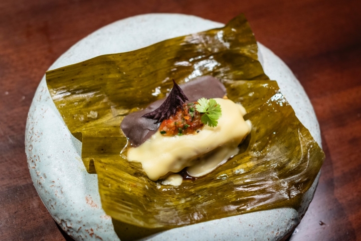 Tamal de masa colada.