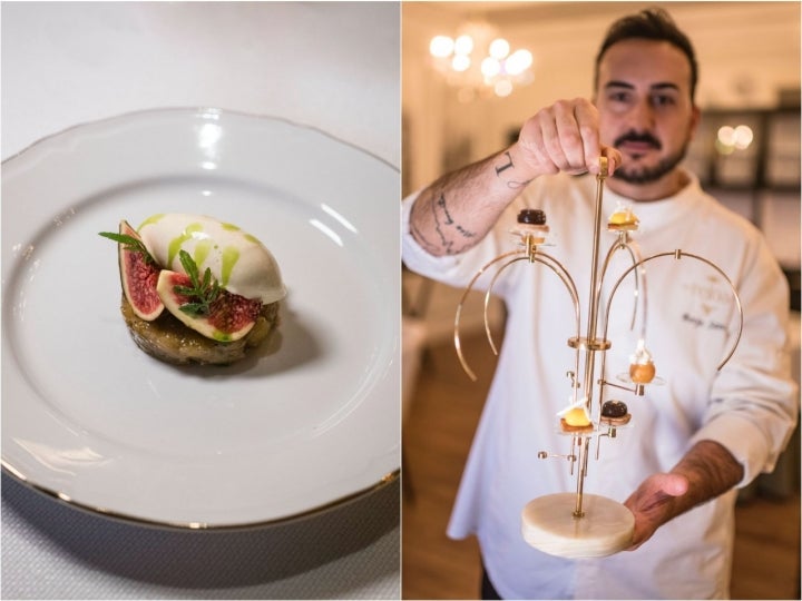 Postre y jefe de pastelería del restaurante Reina XIV en La Granja (Segovia).