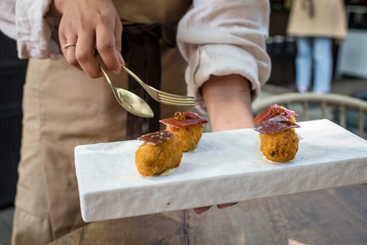 Croquetas de jamón Joselito y de cecina de wagyu