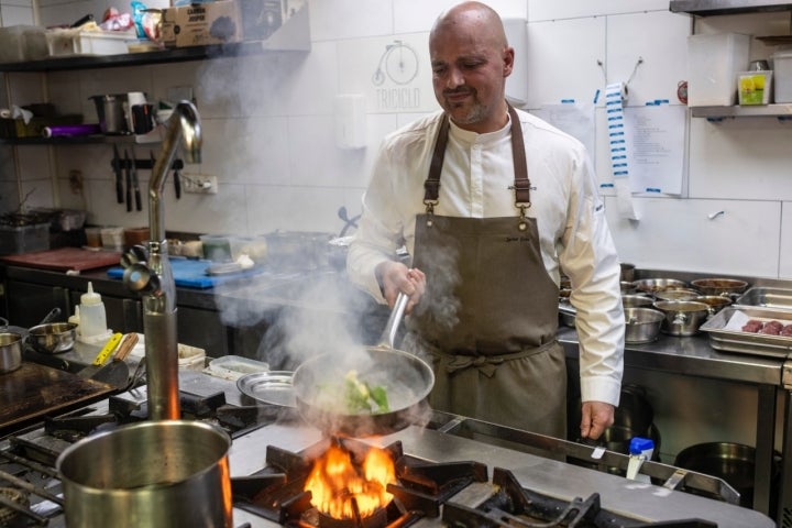 Javi Goya en cocina.