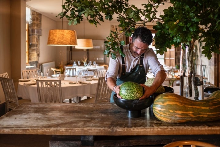 Comedor del restaurante 'Narbasu' (Asturias).