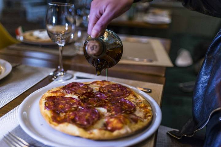 Las pizzas de 'Flavia' también son sin gluten. Foto: Alfredo Cáliz.