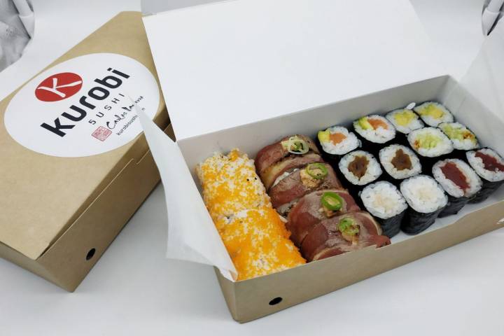 'Kurobi Sushi' ya apostaba por el servicio a domicilio antes del confinamiento. Foto: Facebook 'Kurobi Sushi'.