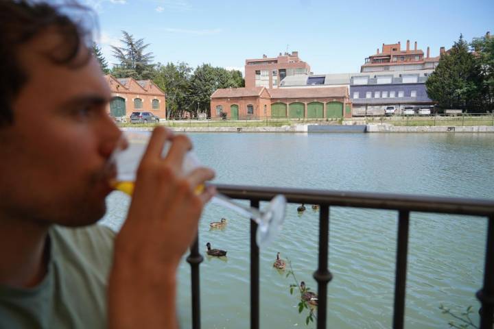 Vistas al Canal de Castilla en Valladolid.