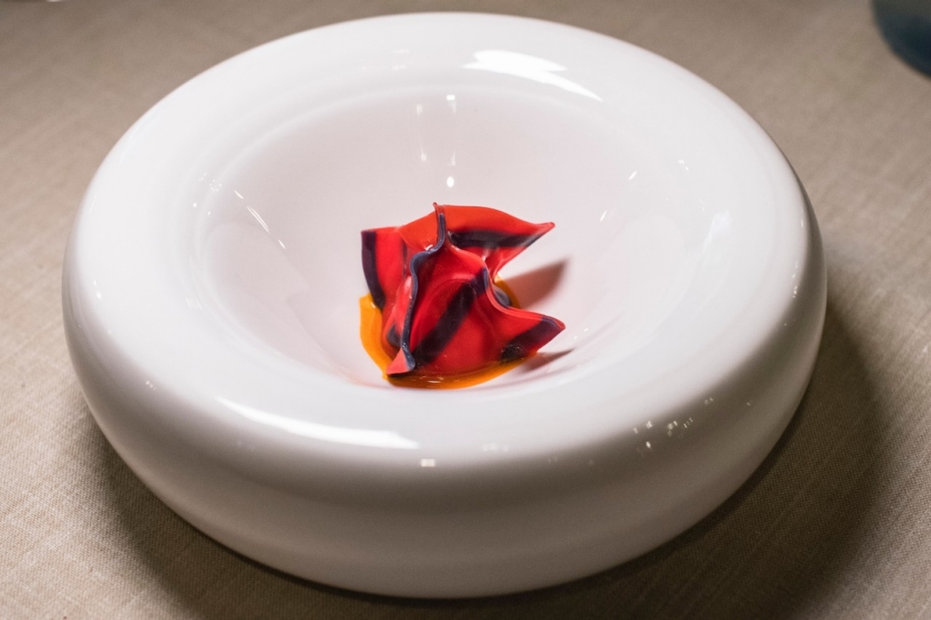 La gamba roja que se vistió de ravioli