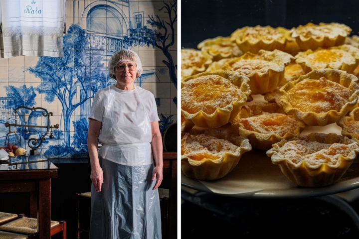 Ercília es especialista en la elaboración del 'Pão de Rala' y los 'Pasteis de Santa Clara', que son algunos de los dulces que elabora a diario