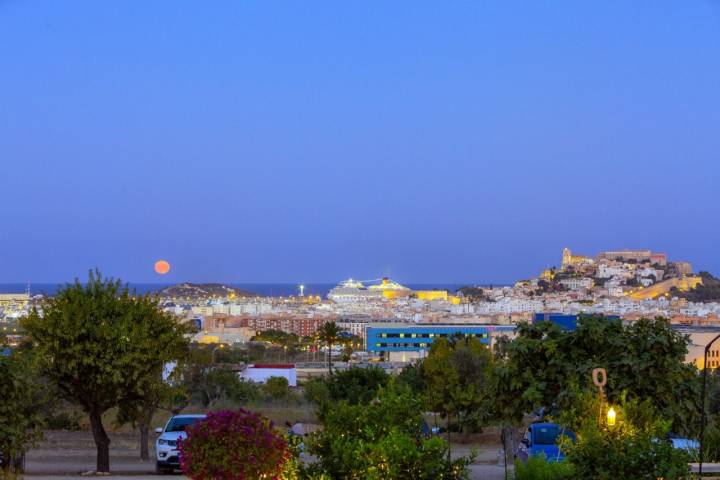 Restaurante de 'Casa Maca' (Ibiza): vistas a Dalt Vila