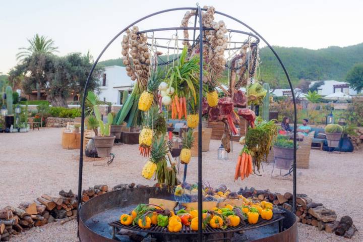 Restaurante de 'Casa Maca' (Ibiza): barbacoa al estilo Mallmann