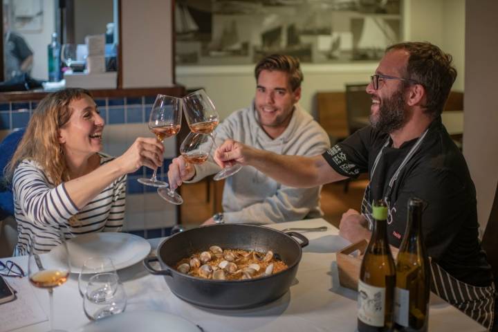 Arroz meloso con berberechos brindis