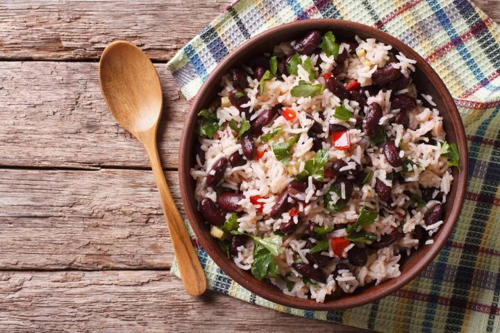 Una versión de arroz con alubias. Foto: Shutterstock.