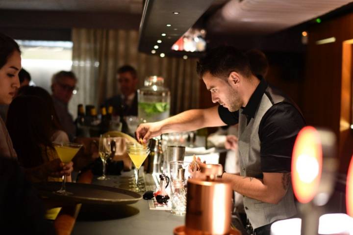 La coctelería 'Impur' con la que cuenta el restaurante 'Pur'.