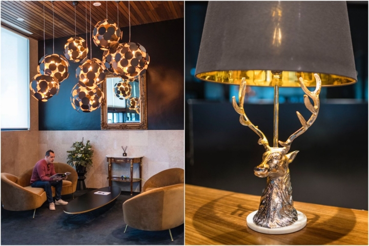 Detalles de la decoración del hotel Arzuaga