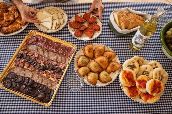 Almuerzo de productos locales