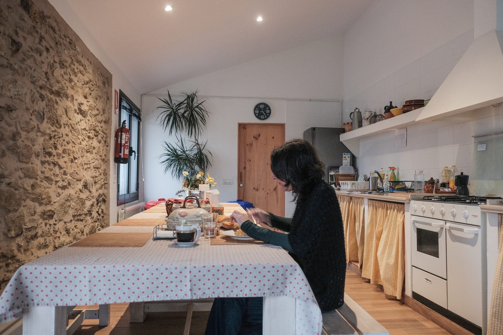 Cocina del alojamiento. Cruce de caminos, hotel rural, equinoterapia.