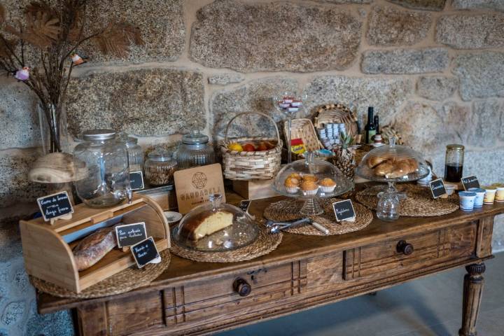 Desayuno casa rural Gandalera