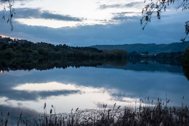 Anochecer río Miño