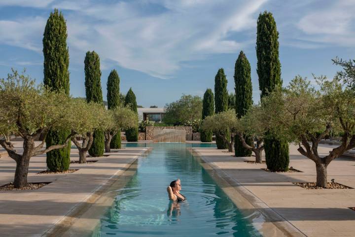 La piscina de Ca Na Xica mide casi 30 metros de largo.