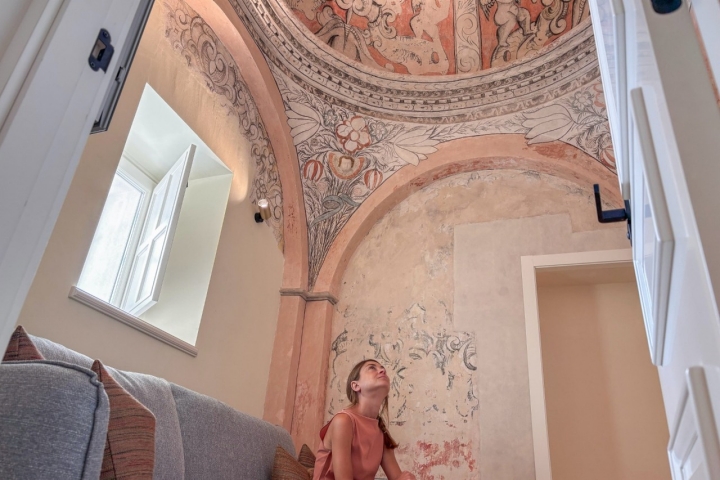 La cúpula restaurada de la ermita forma parte de la Heritage Suite.