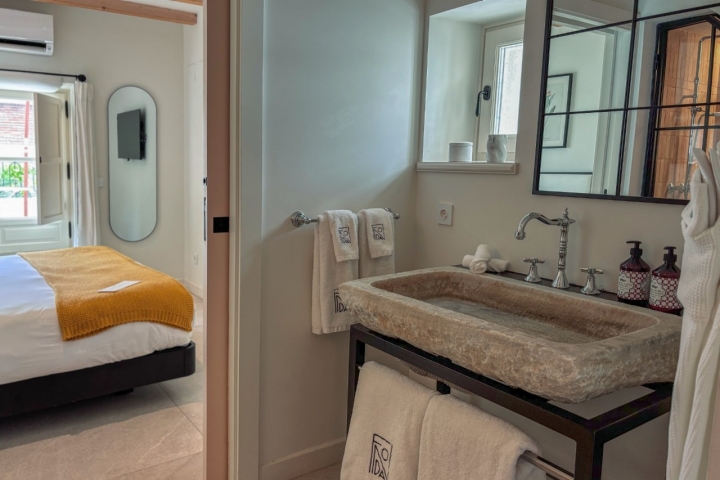 El baño de una de las habitaciones.
