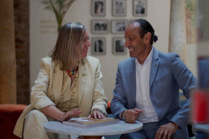 Cristina Pareja, gerente, y Carmine Sacco, director.