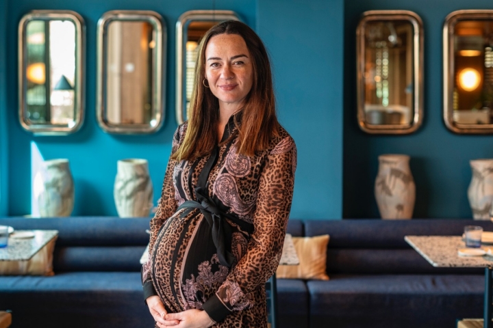 La directora del hotel, Noelia Castillo.
