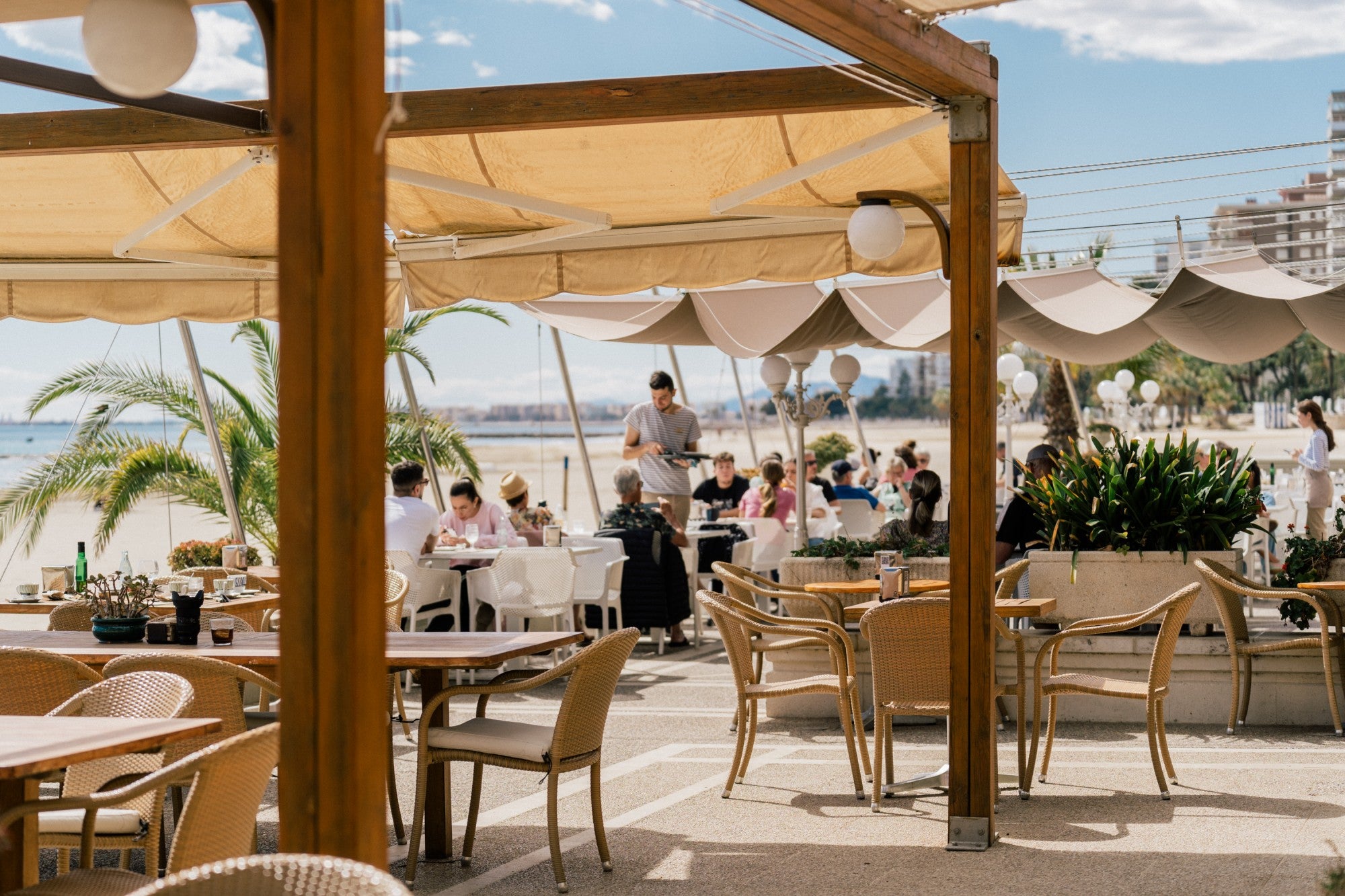 Terraza del Voramar del hotel Voramar de Benicasim (Castellón)